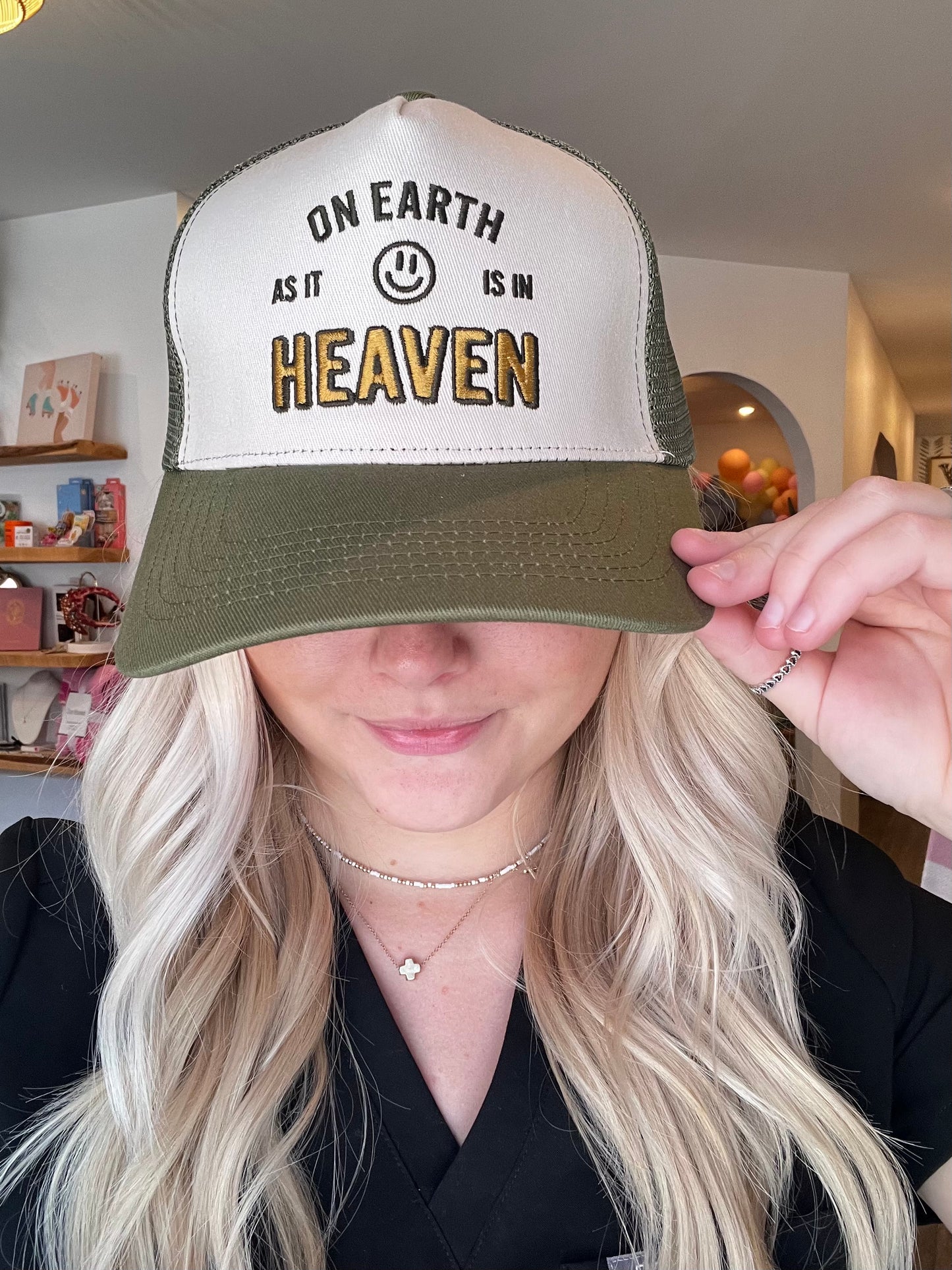 On Earth As It Is In Heaven Trucker Hat