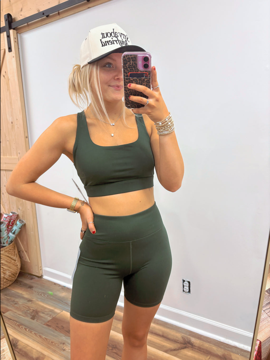 Deep Forest Biker Shorts