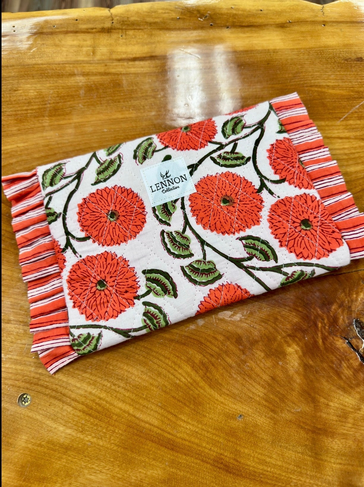 Tangerine Bloom Pouch