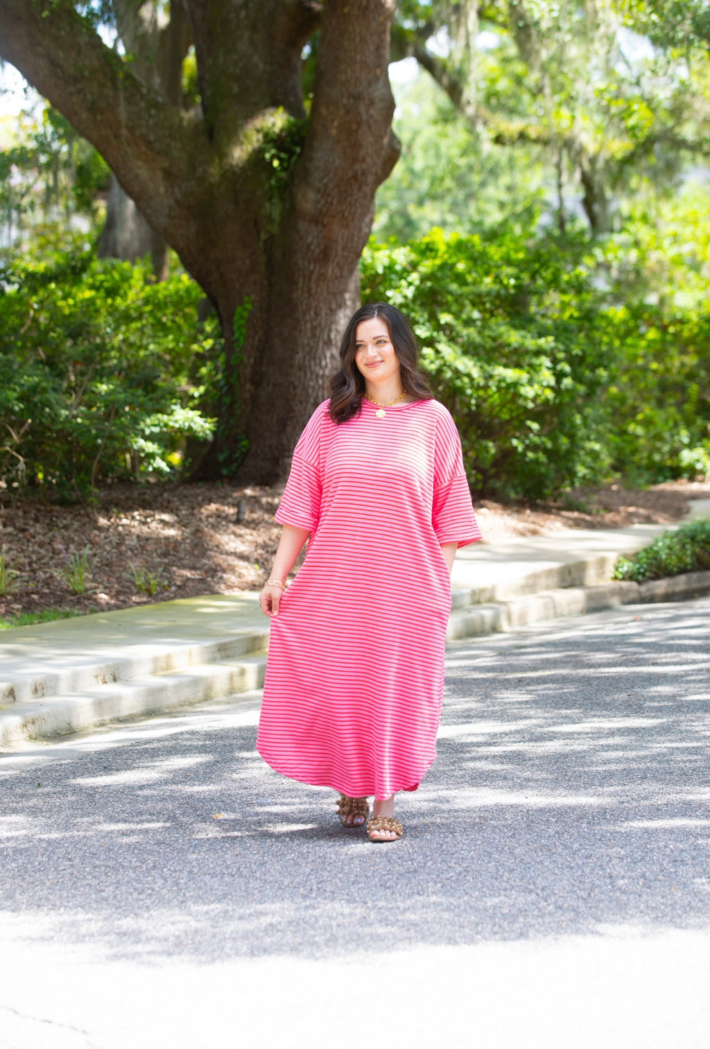 Pin Stripe Midi