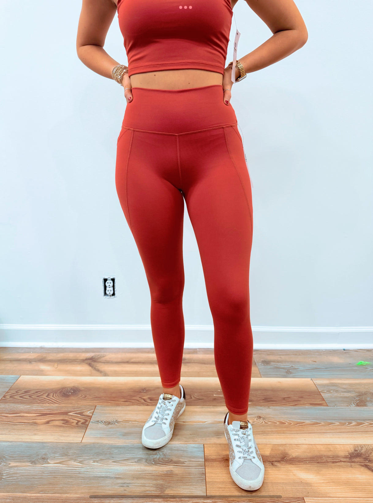 Blushed Brick High Waisted Leggings