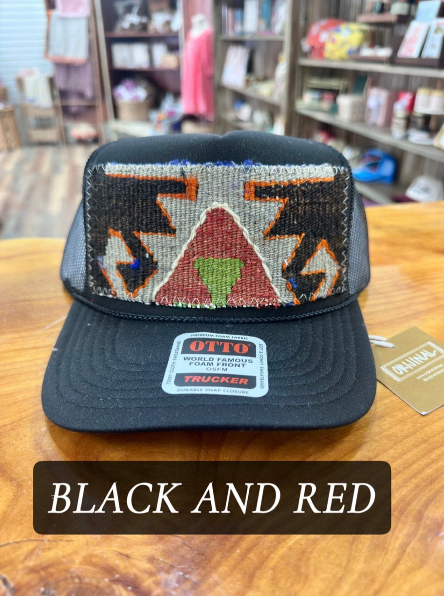 Black Detailed Trucker Hat- ORIJINAL