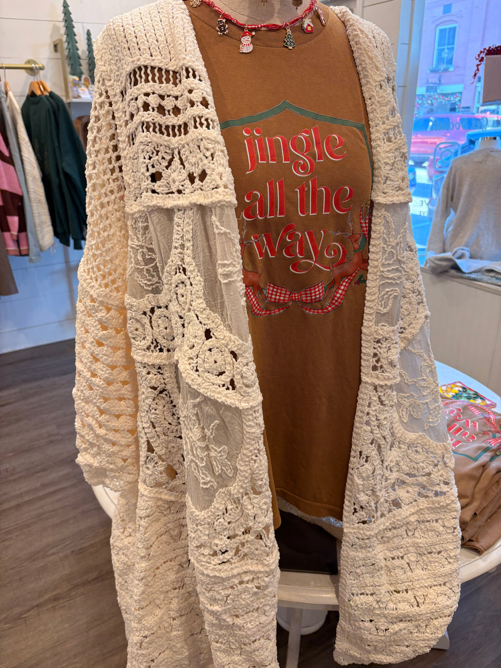 Cream Knit Cardigan