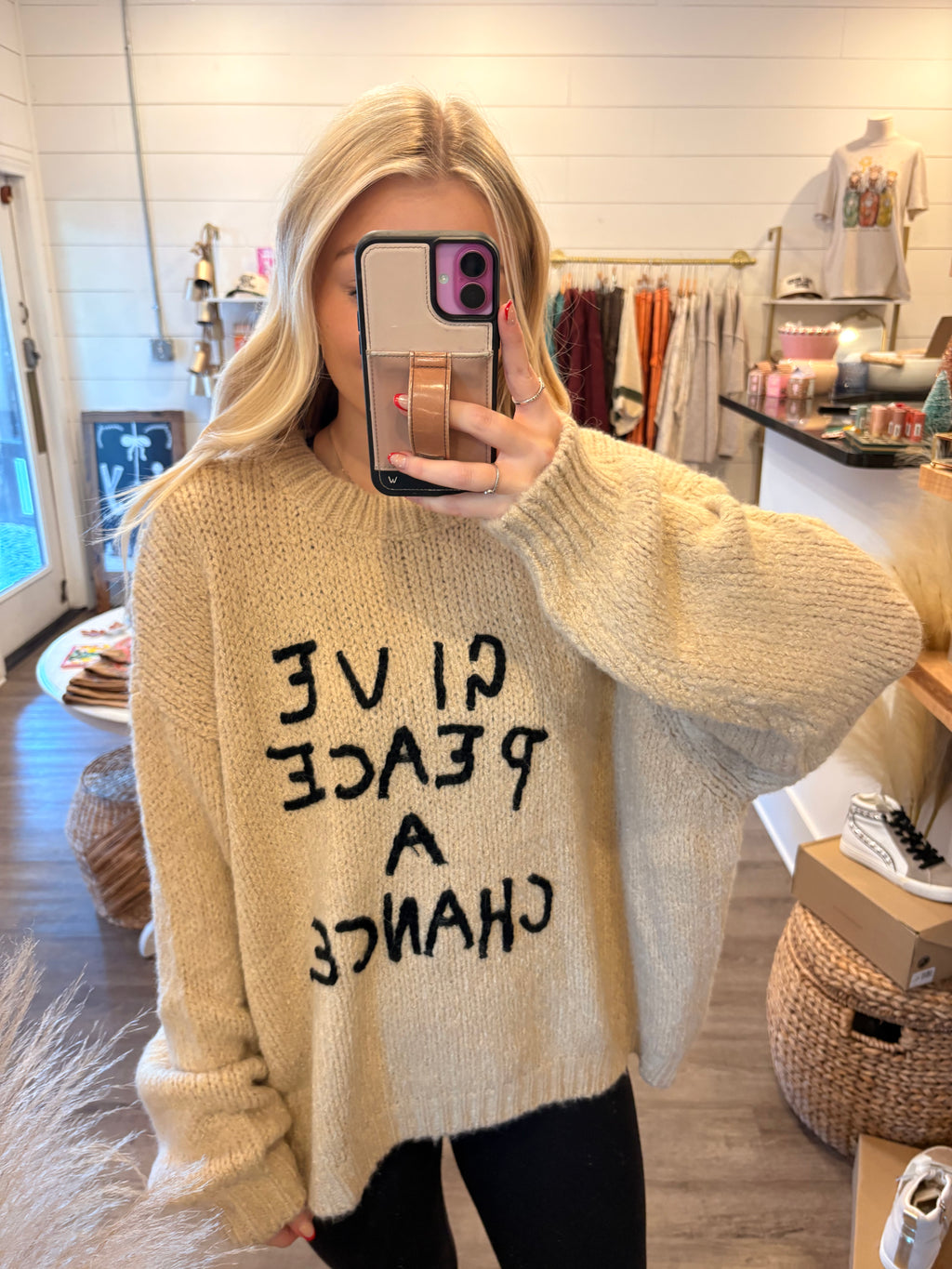 Give Peace A Chance Sweater