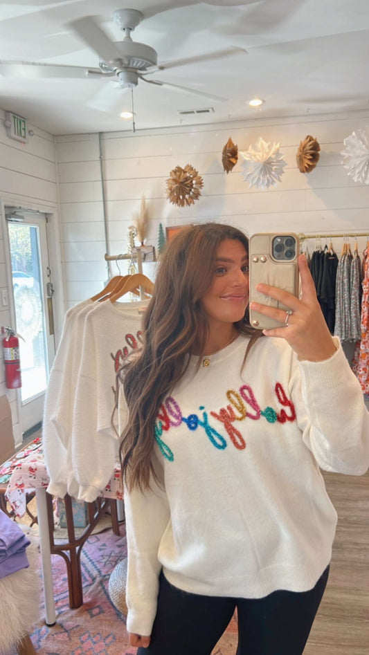 Holly Jolly Tinsel Sweater
