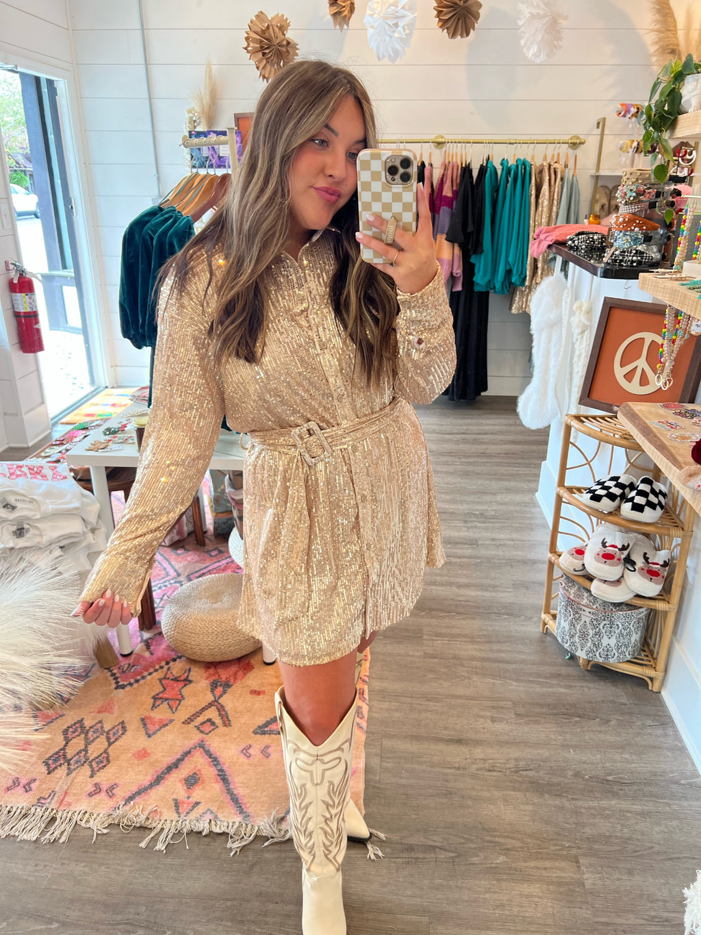 Deck The Halls Sequin Dress