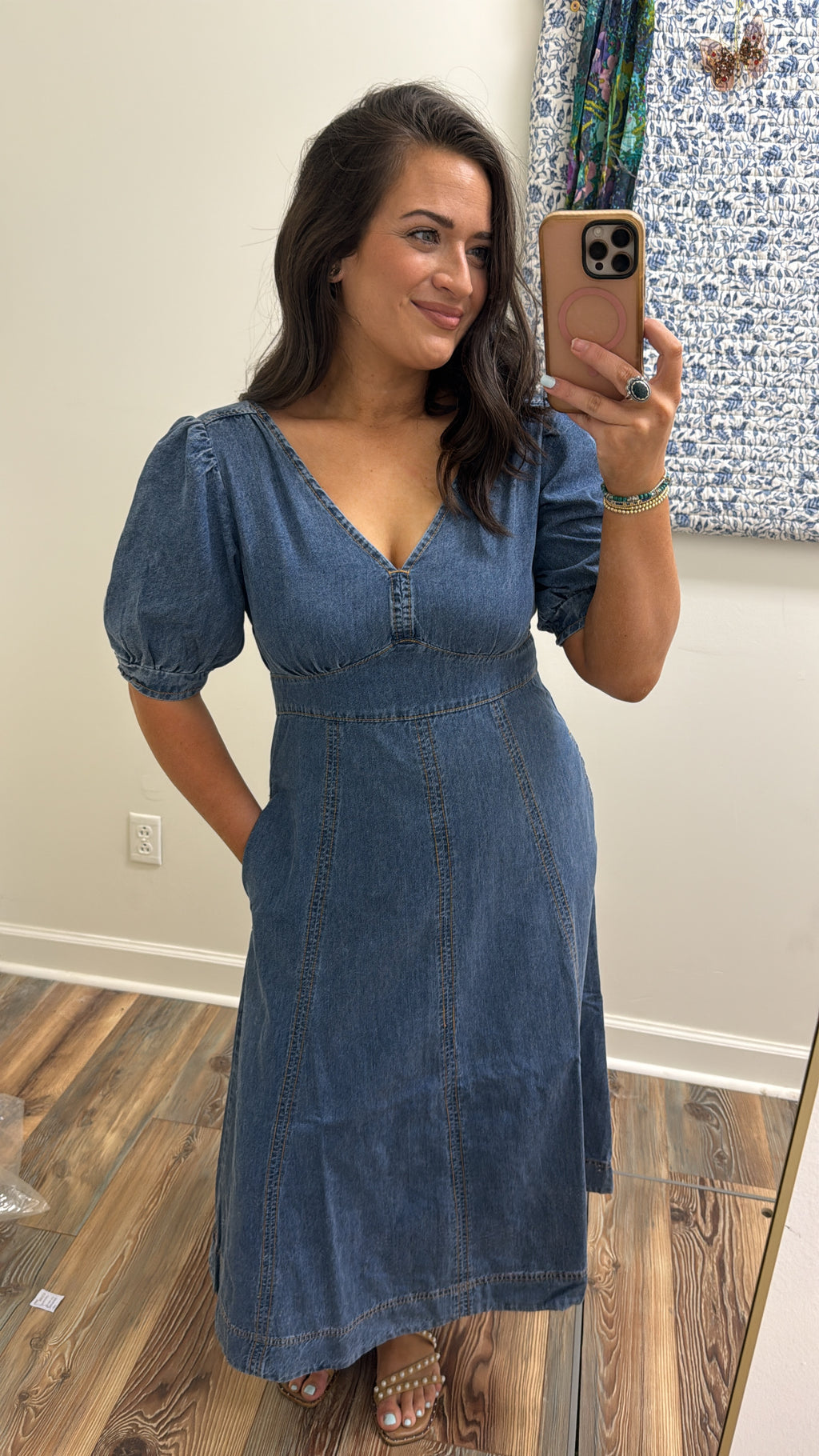 Denim Midi Dress