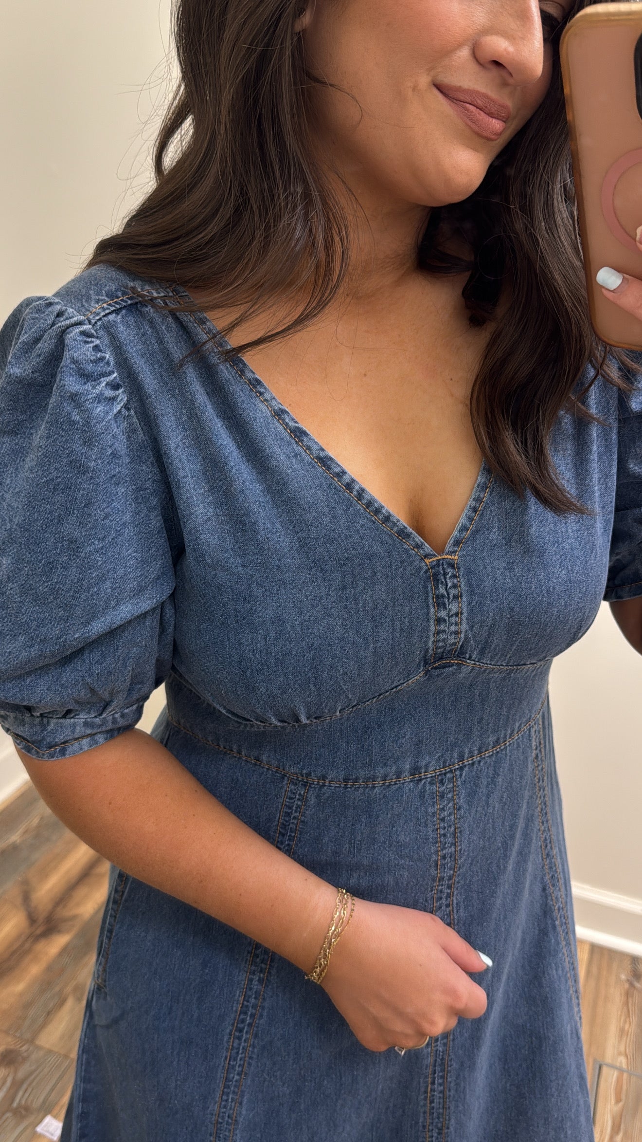 Denim Midi Dress