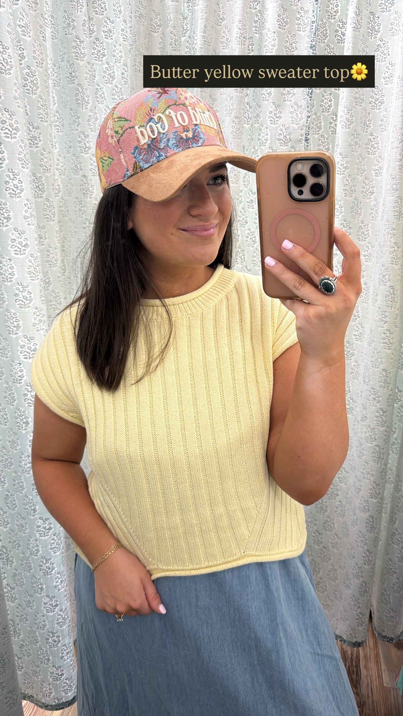 Butter Yellow Round Neck Sweater Top