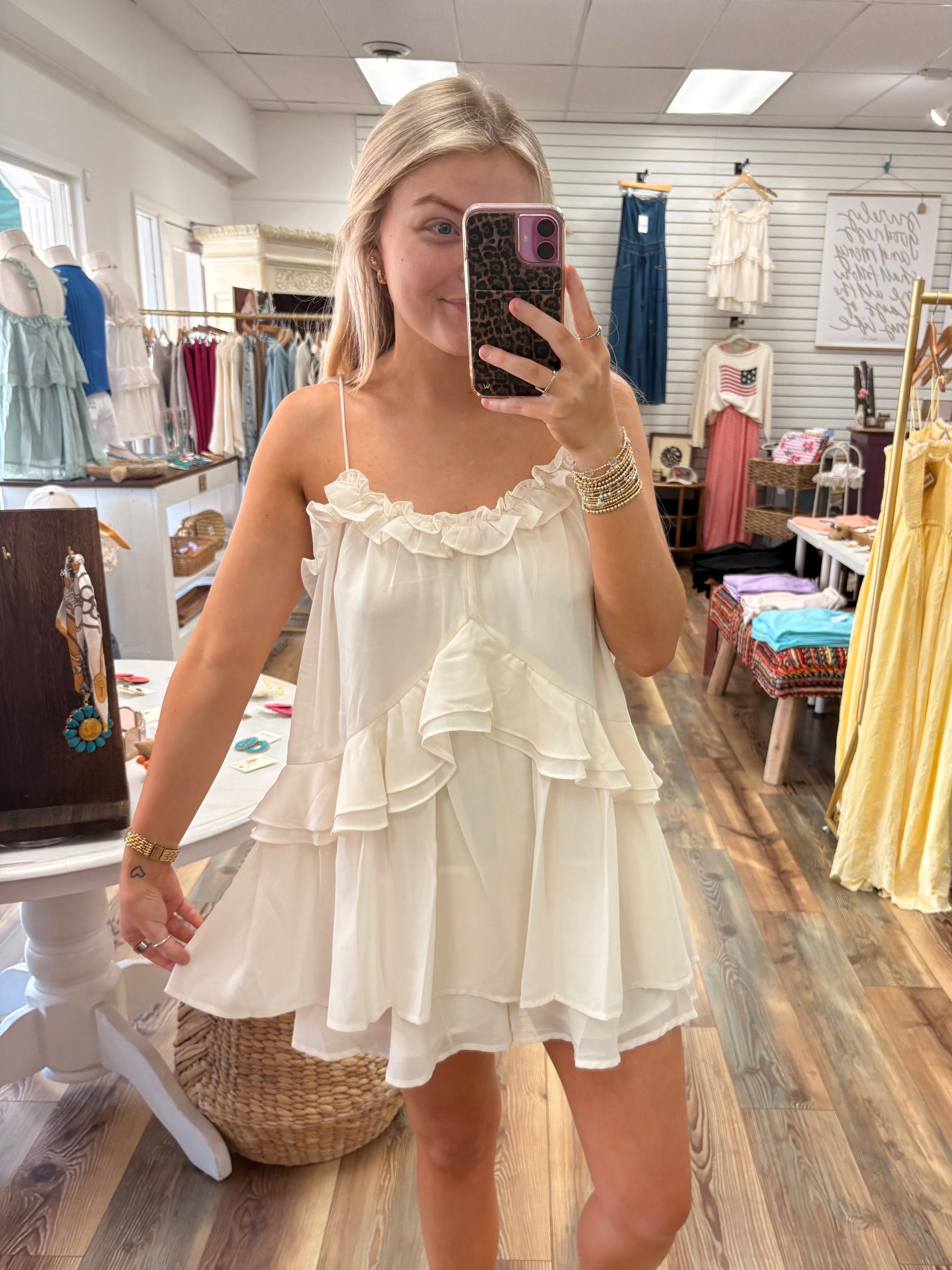 RUFFLE DETAIL SHOULDER TIE FLARE ROMPER