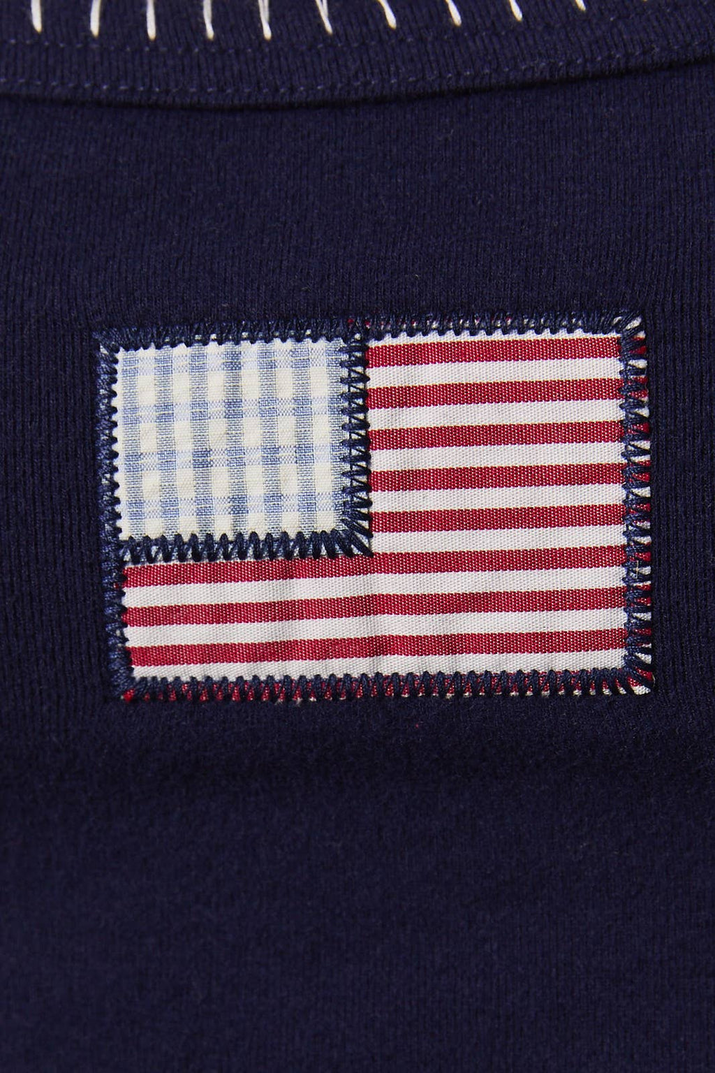 Navy Blue American Flag Tank Top