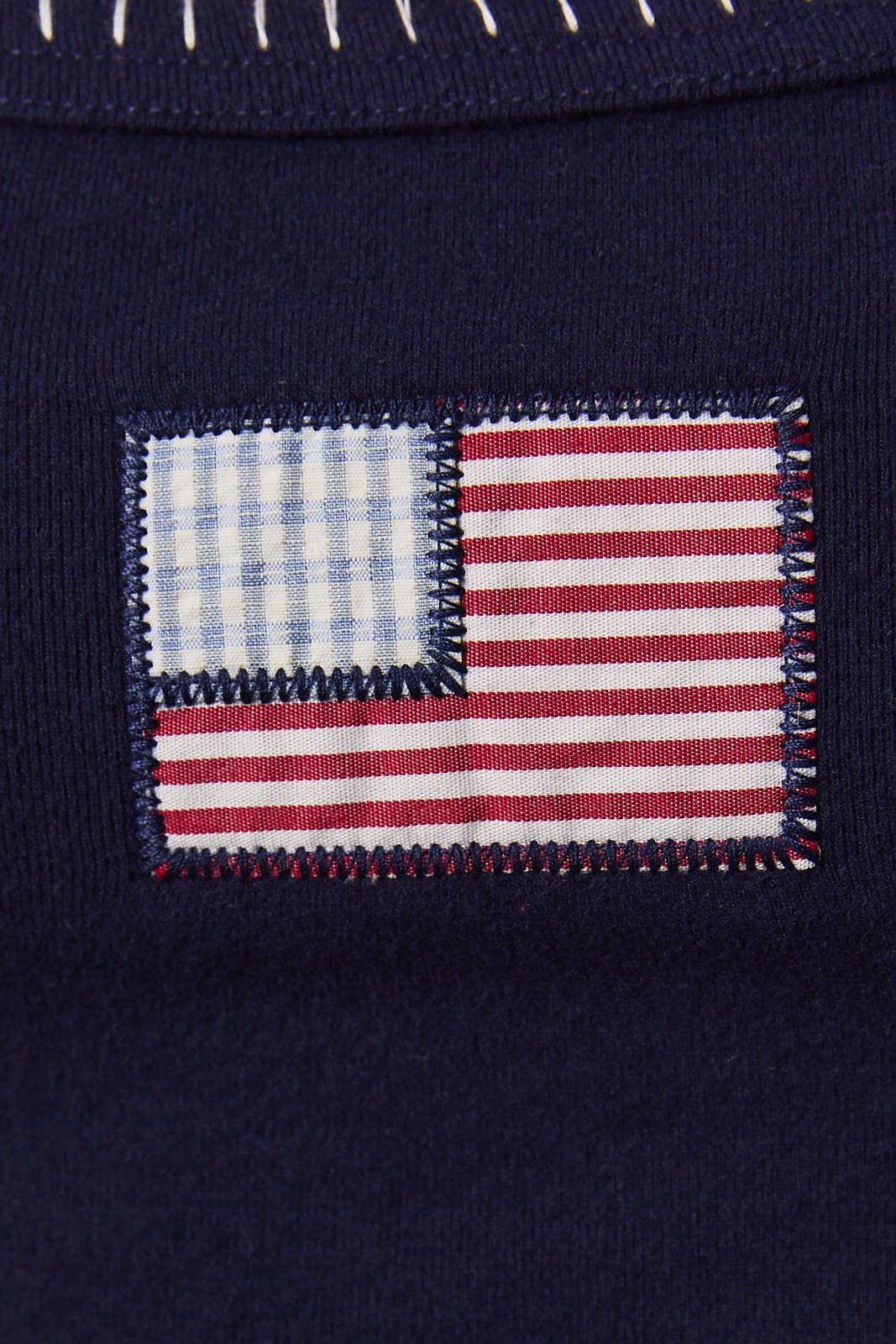 Navy Blue American Flag Tank Top