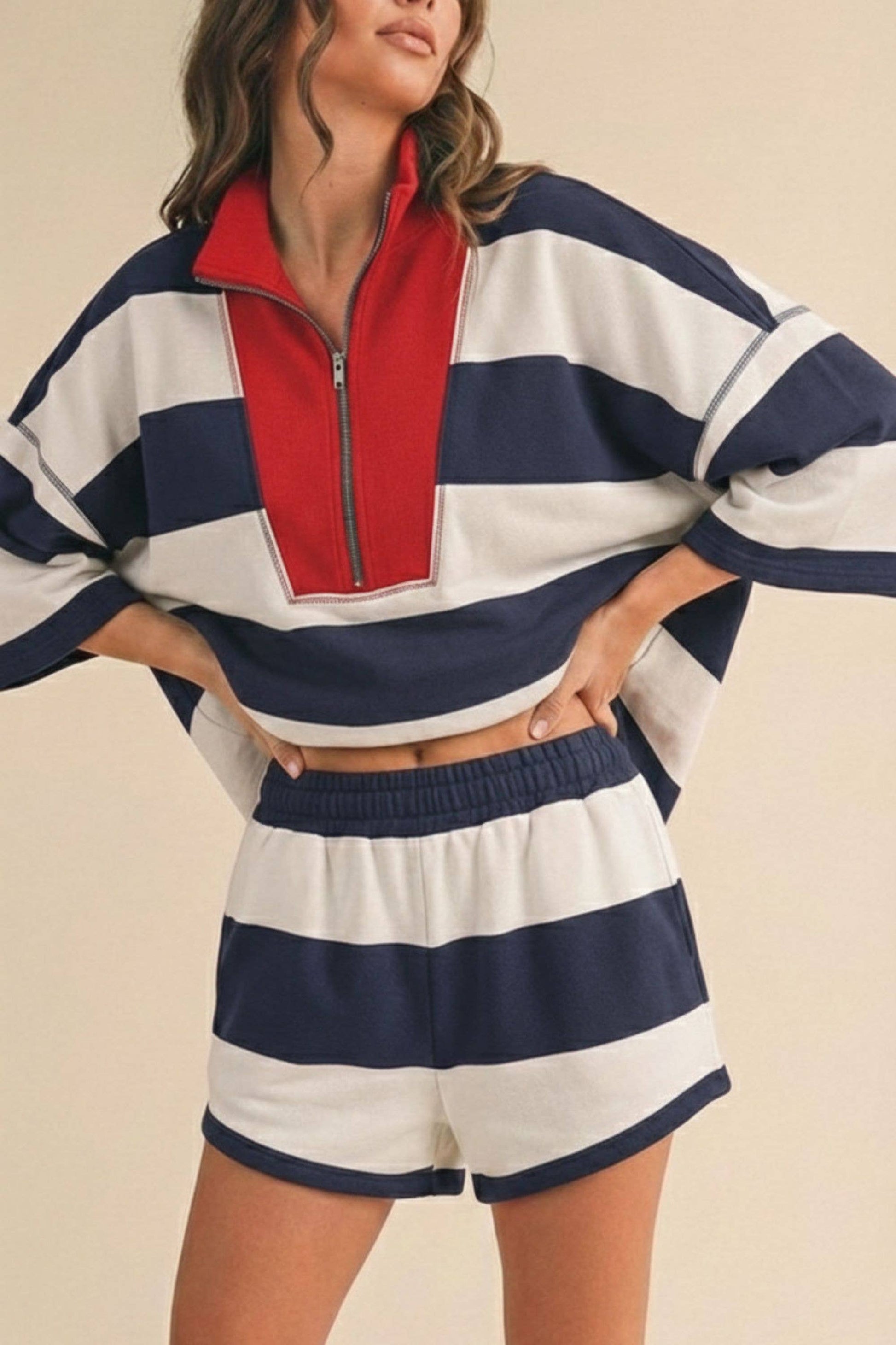Red, White and Blue Striped Set