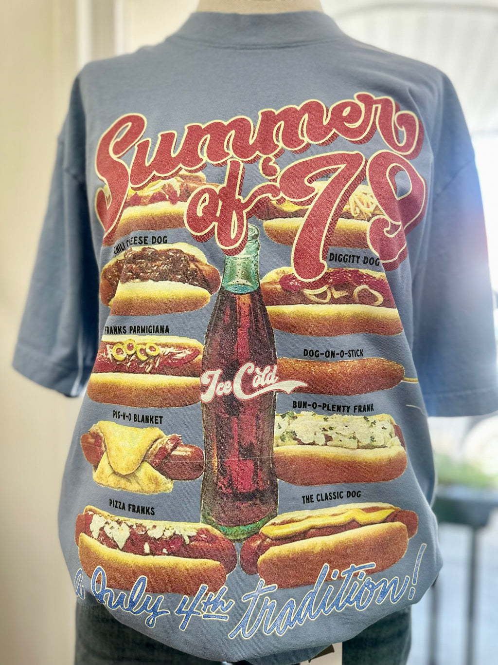 Summer of '79,  Hot Dogs Boxy Cotton T-Shirt