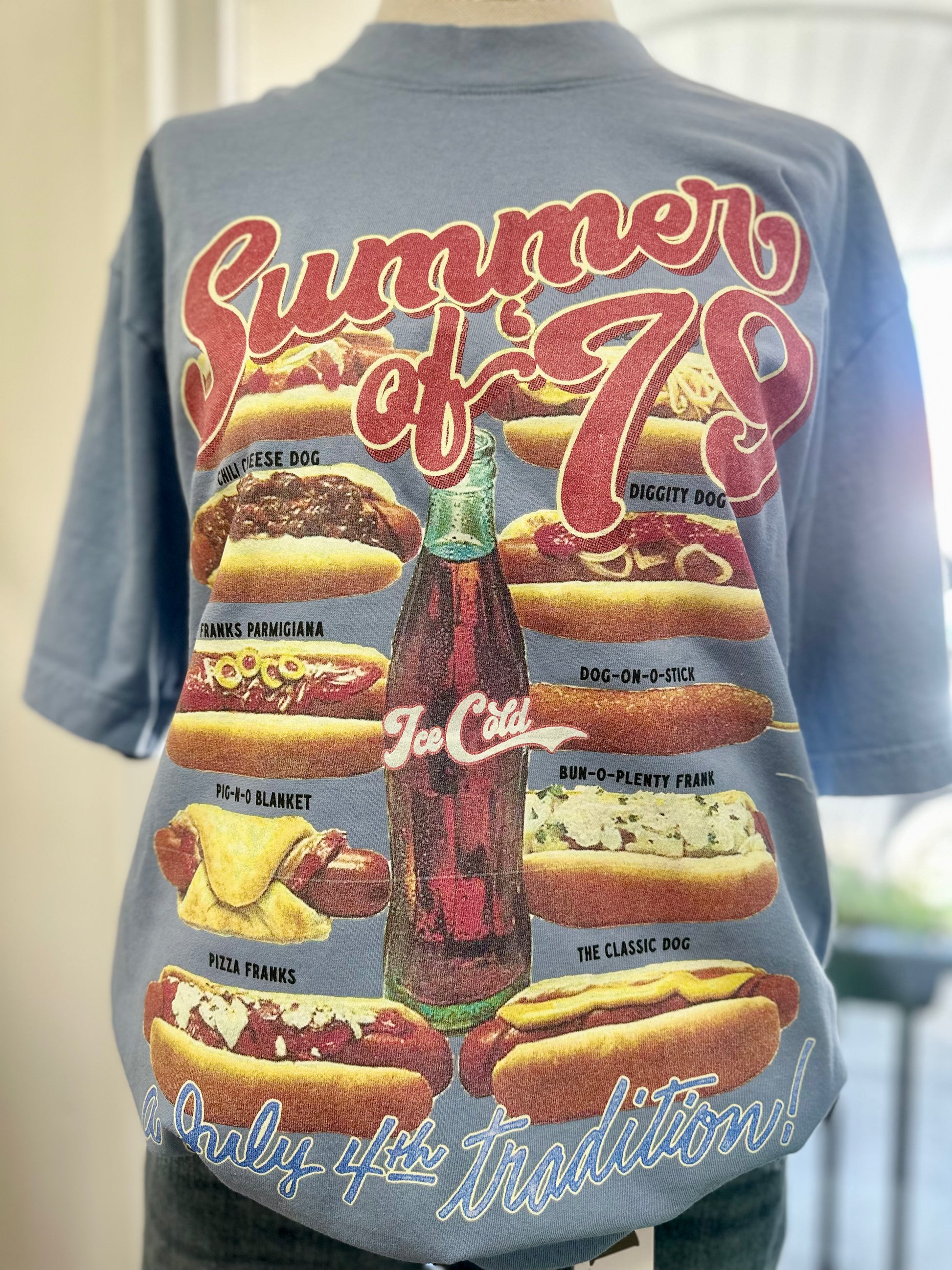 Summer of '79,  Hot Dogs Boxy Cotton T-Shirt
