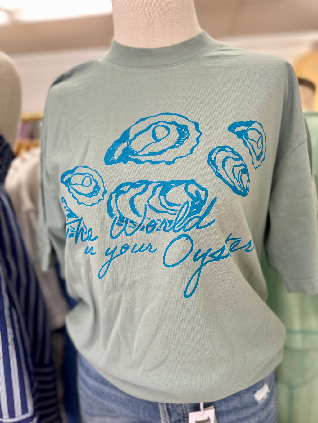 The World is Your Oyster, Summer Boxy Cotton TShirt