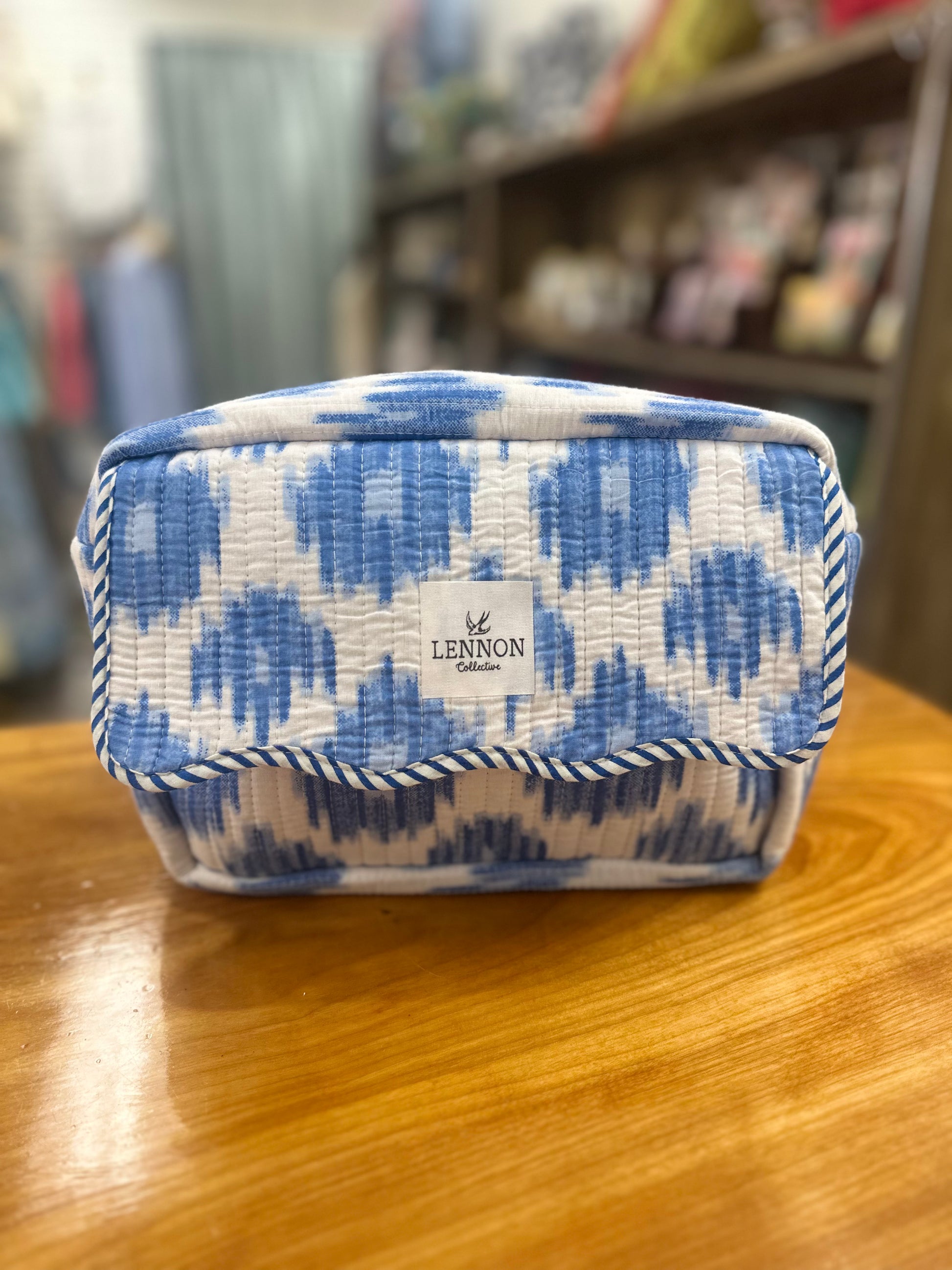 Sea Breeze Scalloped Cosmetic Bag