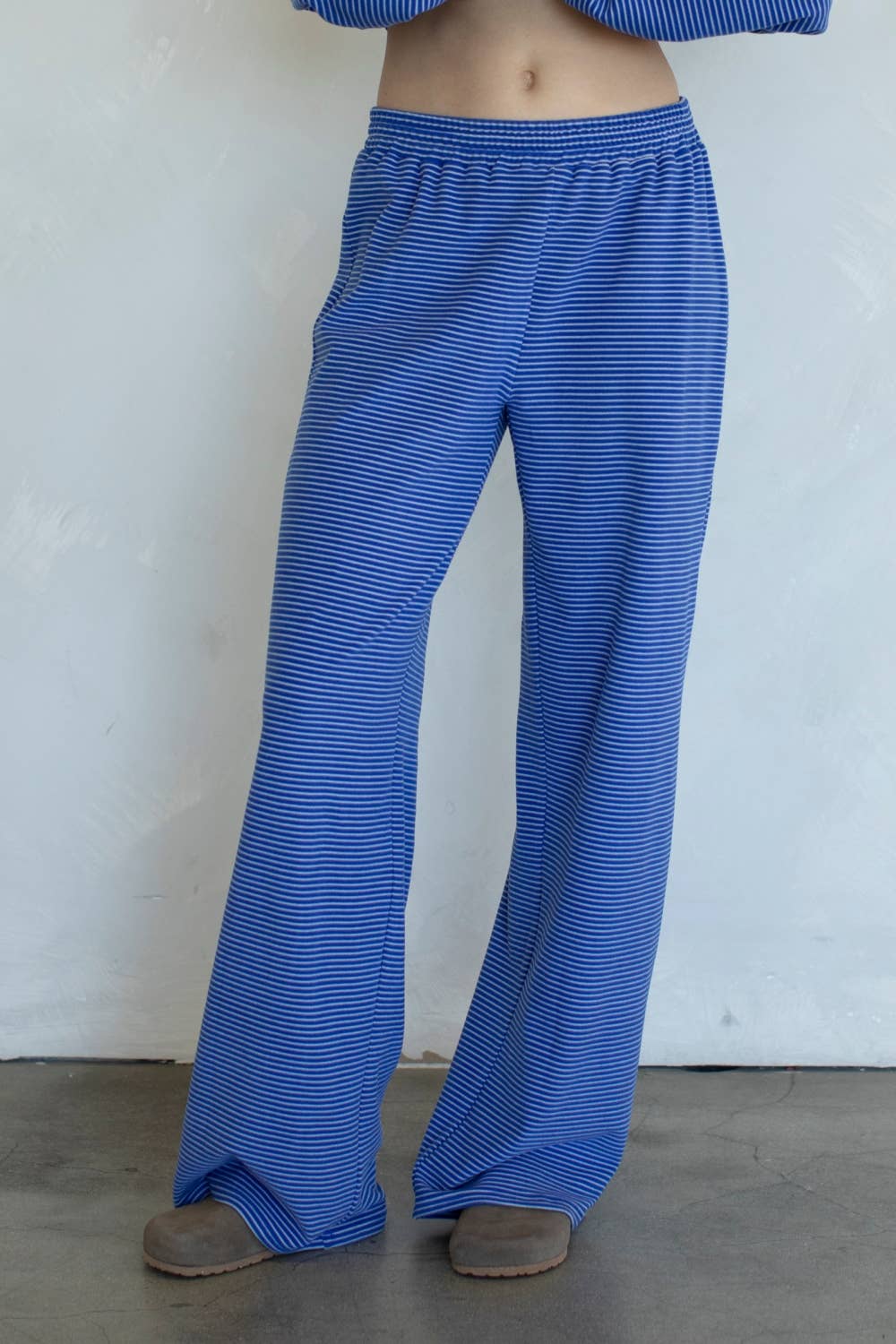 Royal Blue Striped Pants