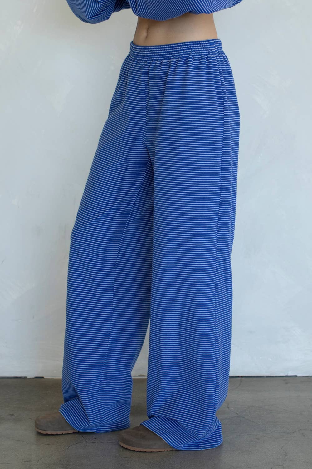 Royal Blue Striped Pants