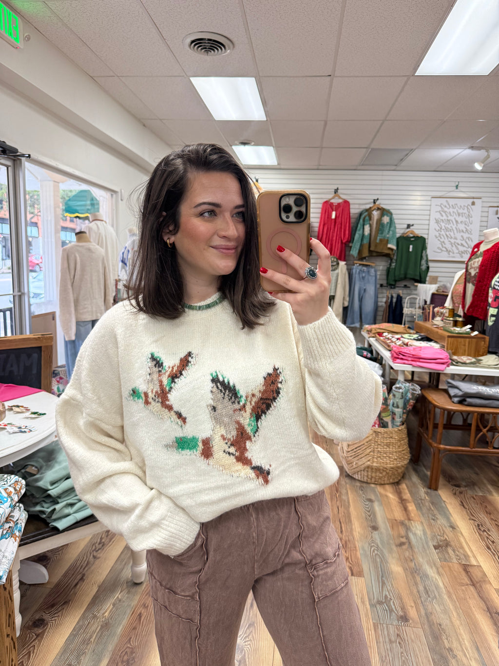 Cream Mallard Sweater