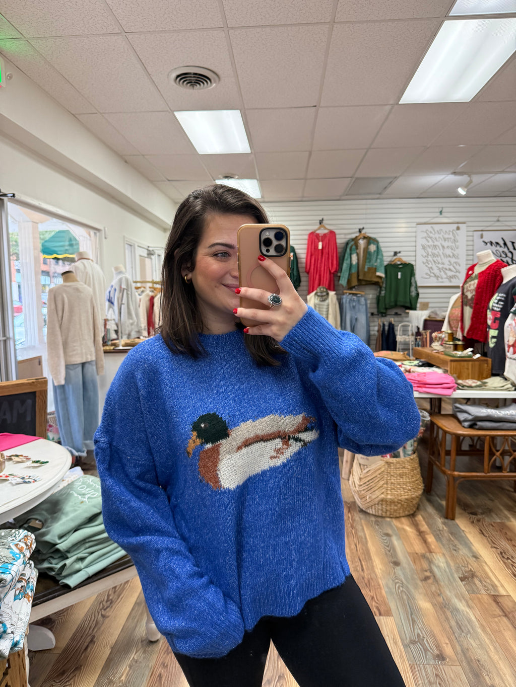 Royal Blue Duck Sweater