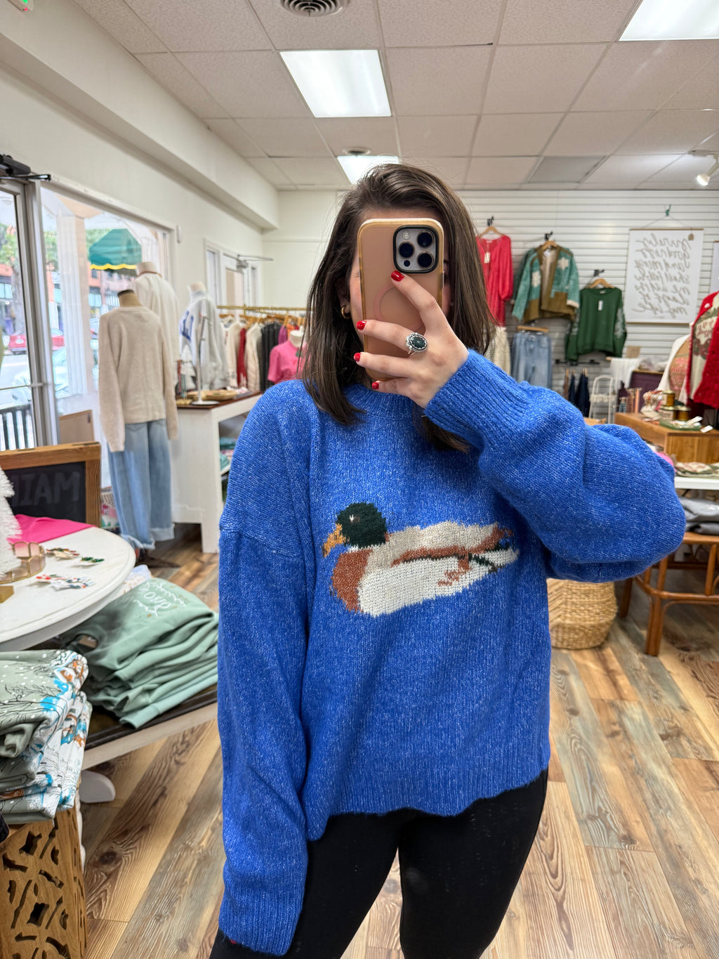Royal Blue Duck Sweater