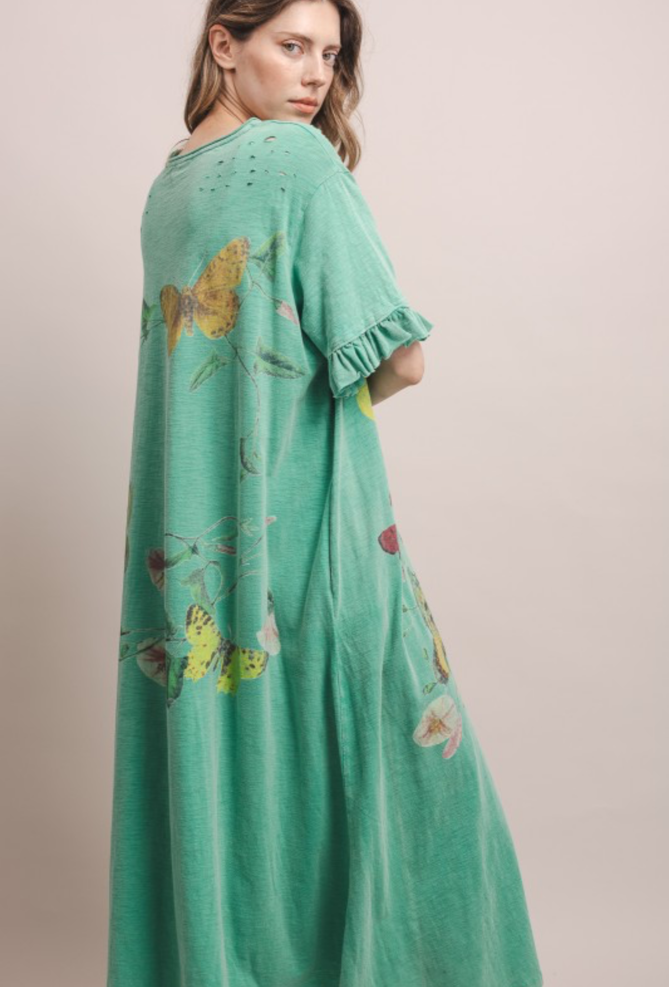 Emerald Green Butterfly Dress