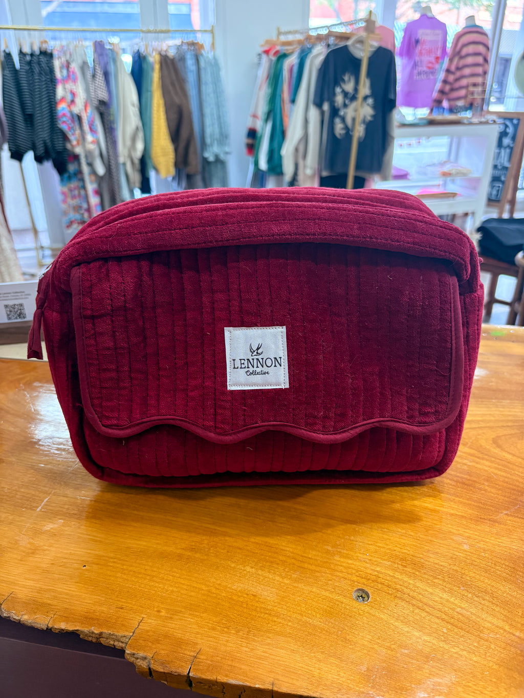 Red Velvet Makeup Bag