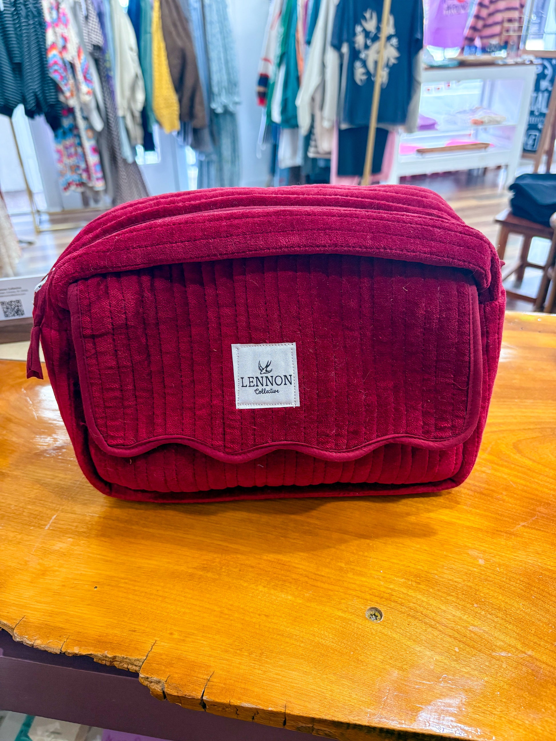 Red Velvet Makeup Bag