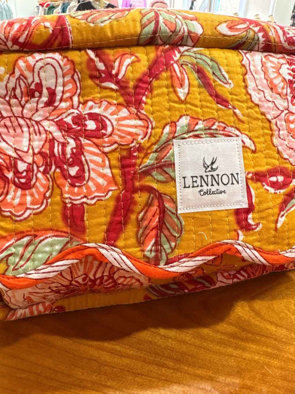 Marigold Bloom Makeup Bag
