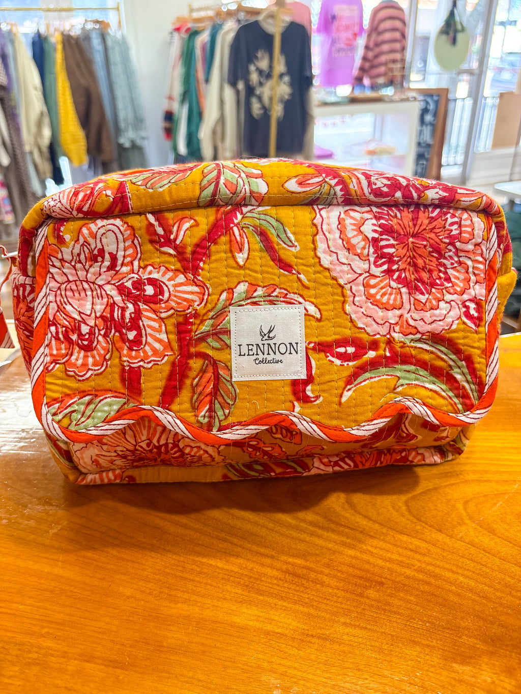 Marigold Bloom Makeup Bag