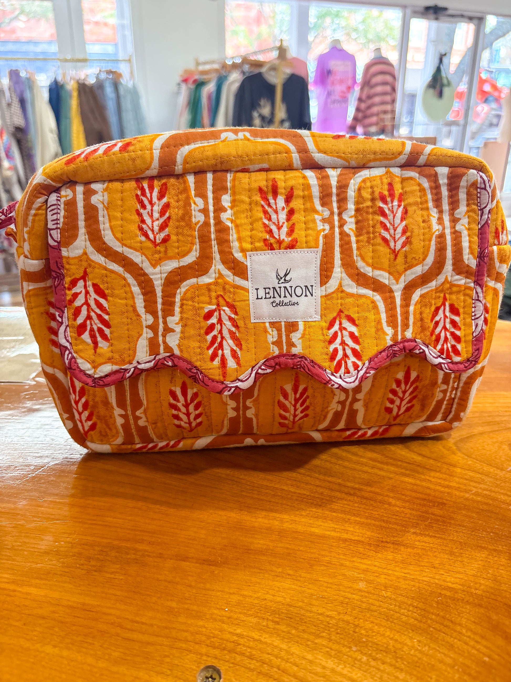 Marigold Garden Makeup Bag
