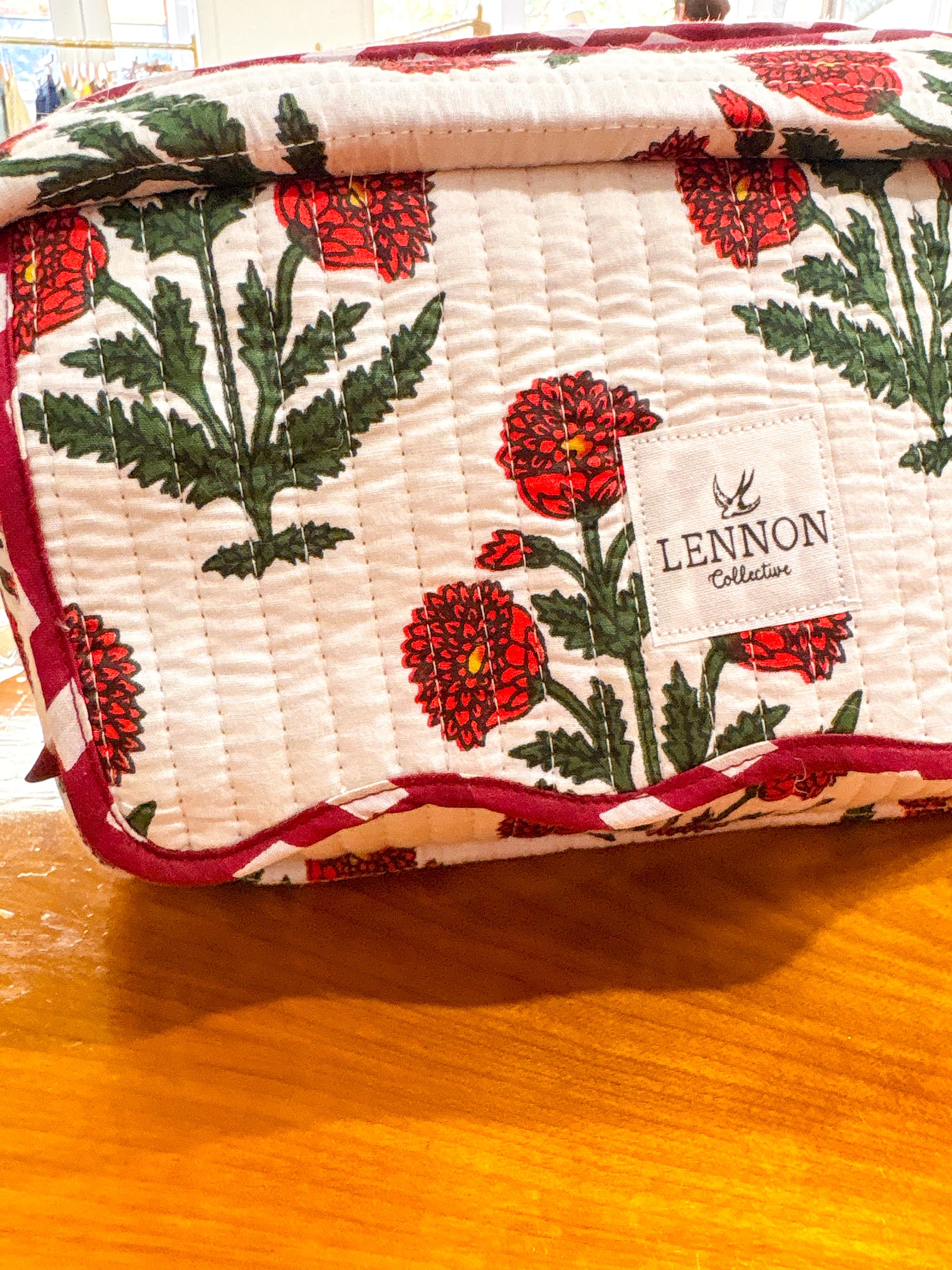 Poppy Fields Makeup Bag