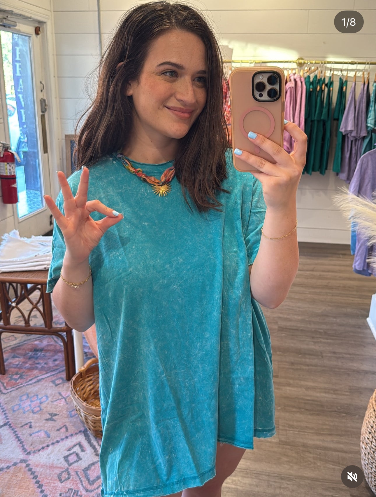 Teal Easy Breezy Tee