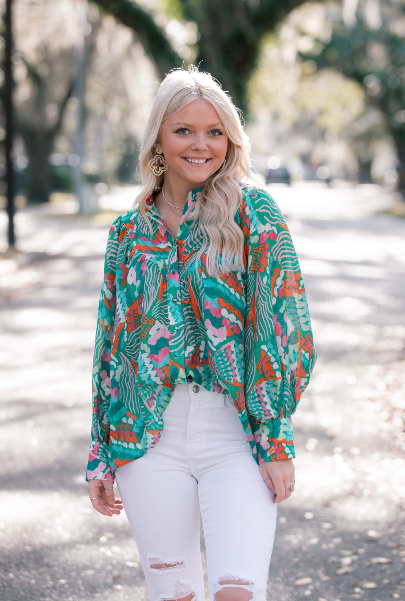 Into the spring blouse