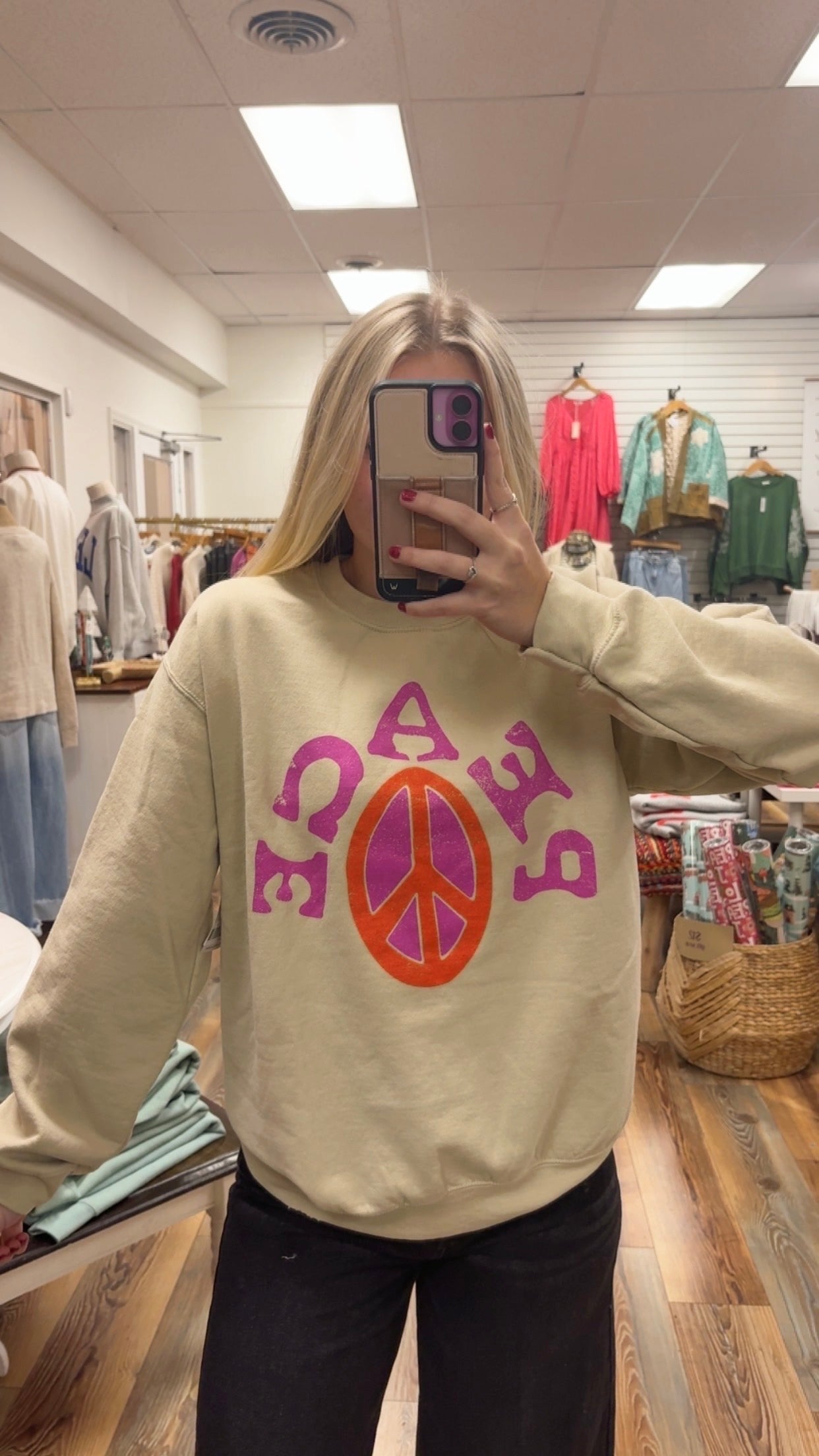 Peace Sign Sweatshirt