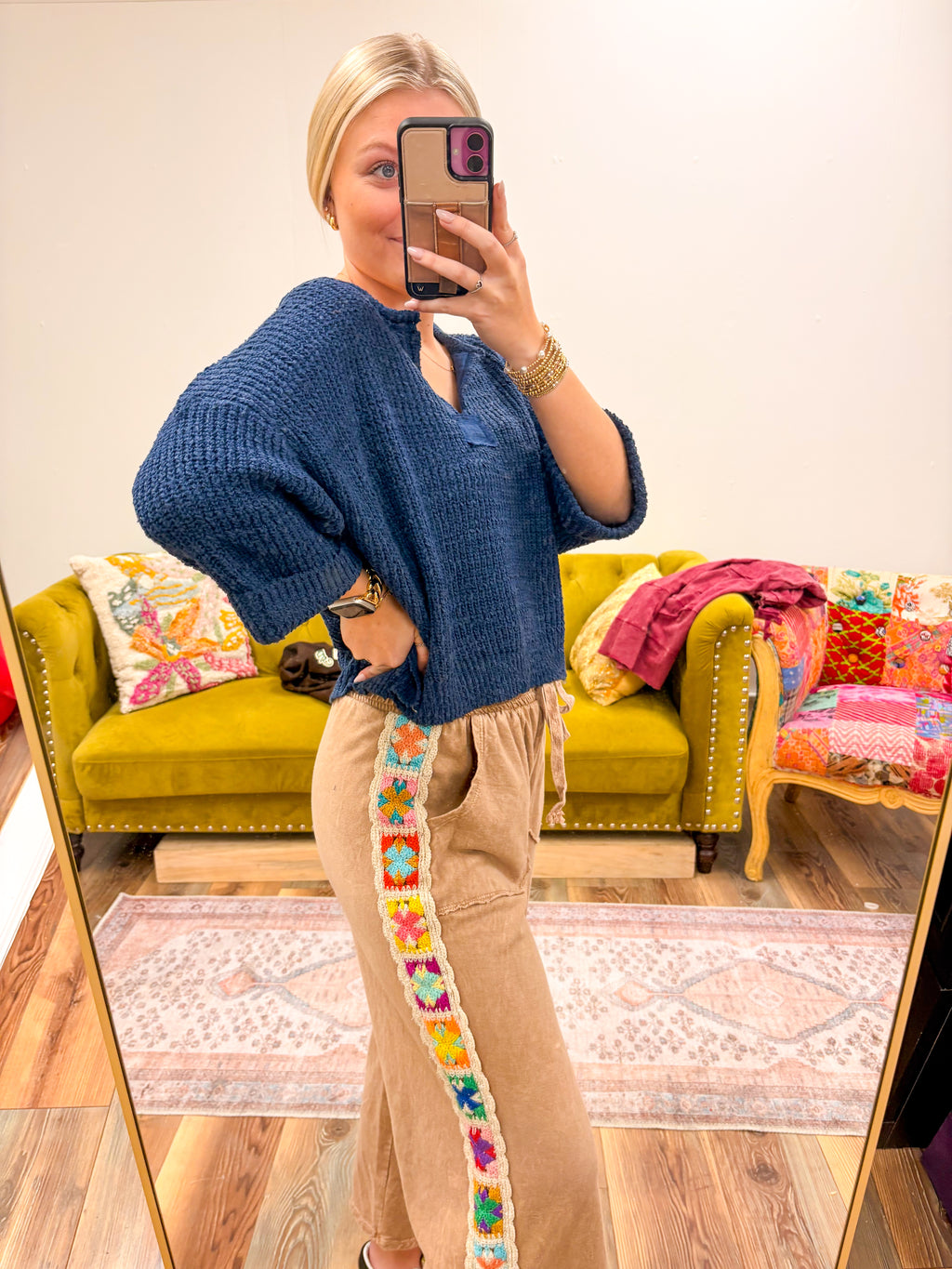 Crochet Wide Leg Pants