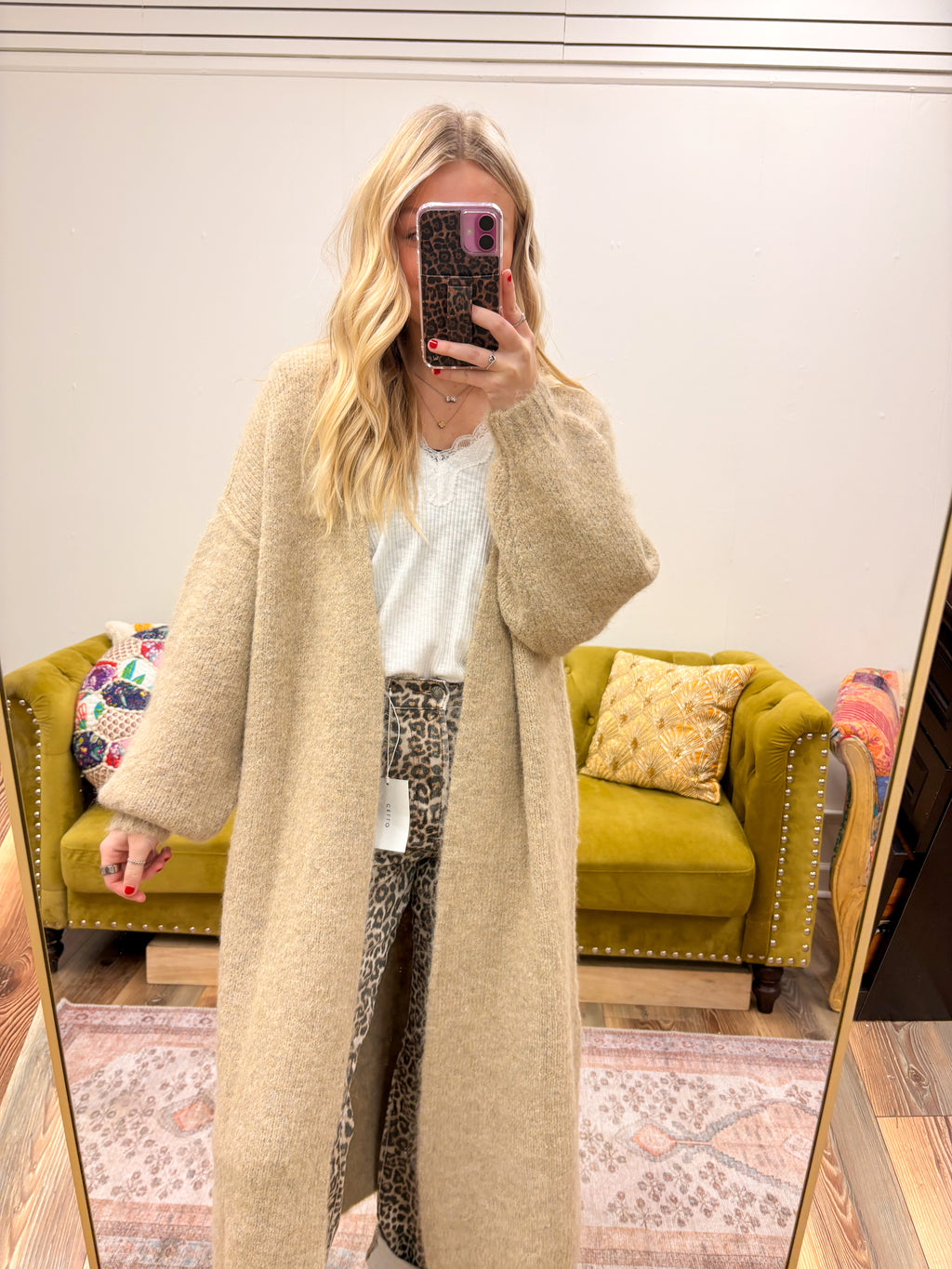 Cozy Oatmeal Cardigan