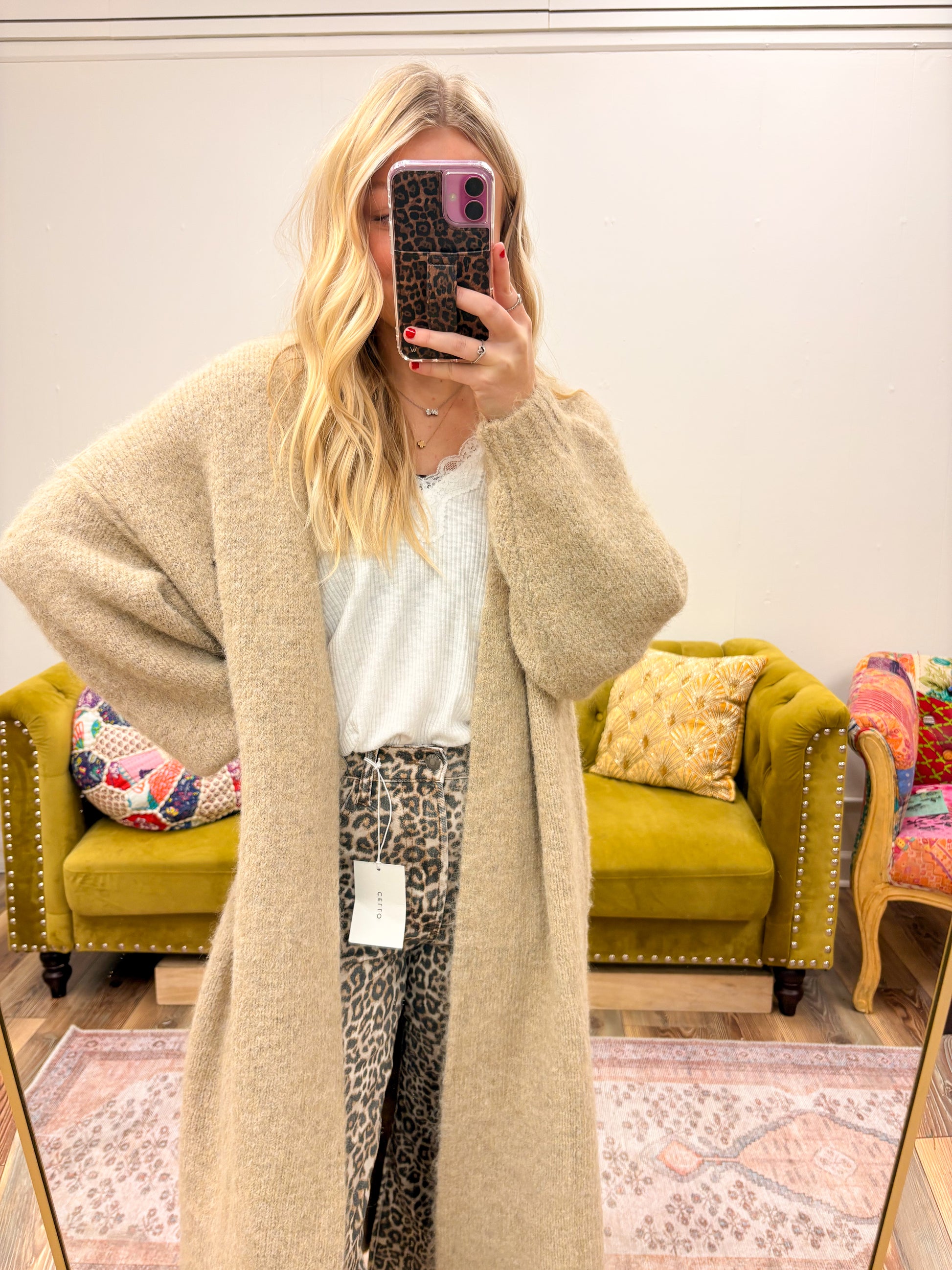 Cozy Oatmeal Cardigan