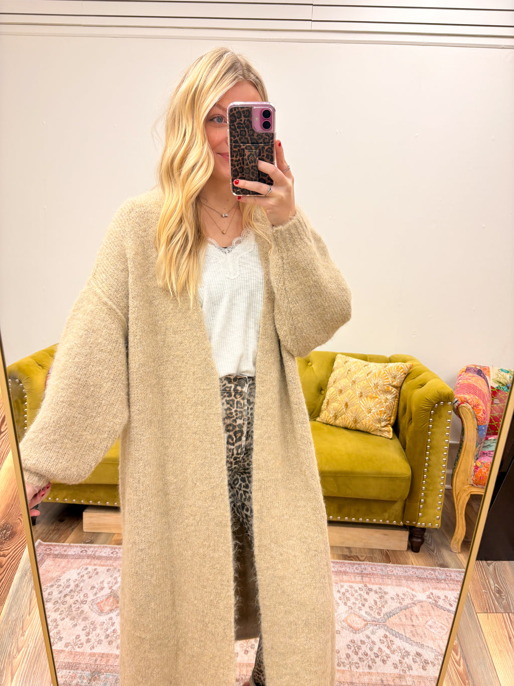 Cozy Oatmeal Cardigan