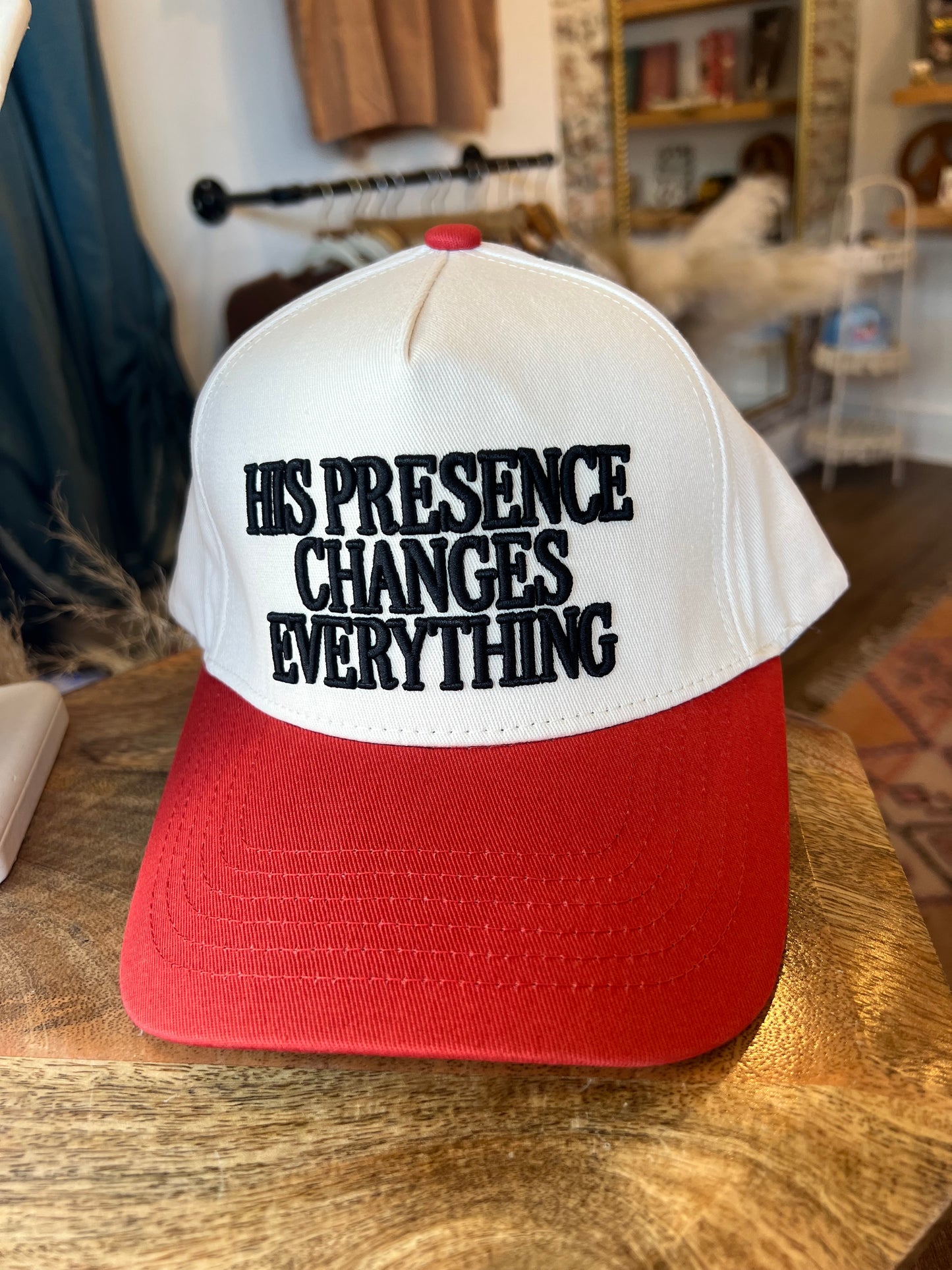 His Presence Changes Everything Trucker Hat