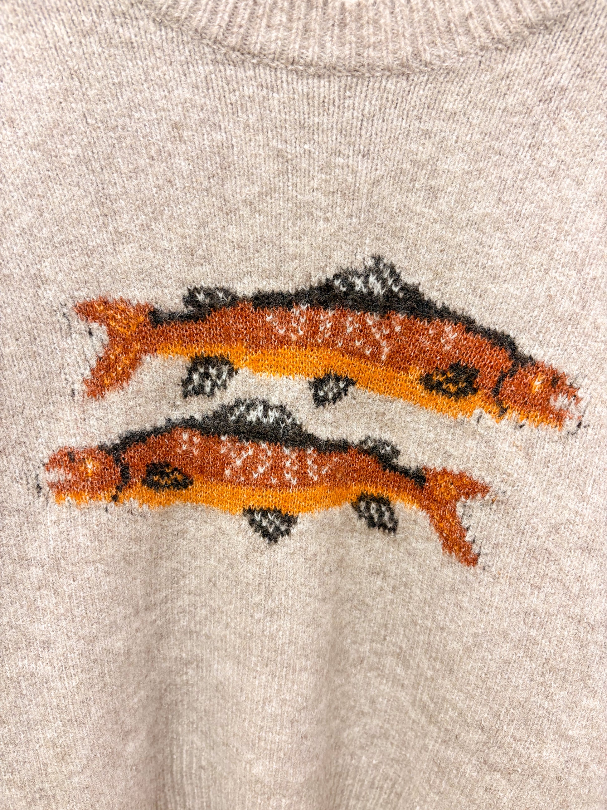 Oatmeal Fish Sweater