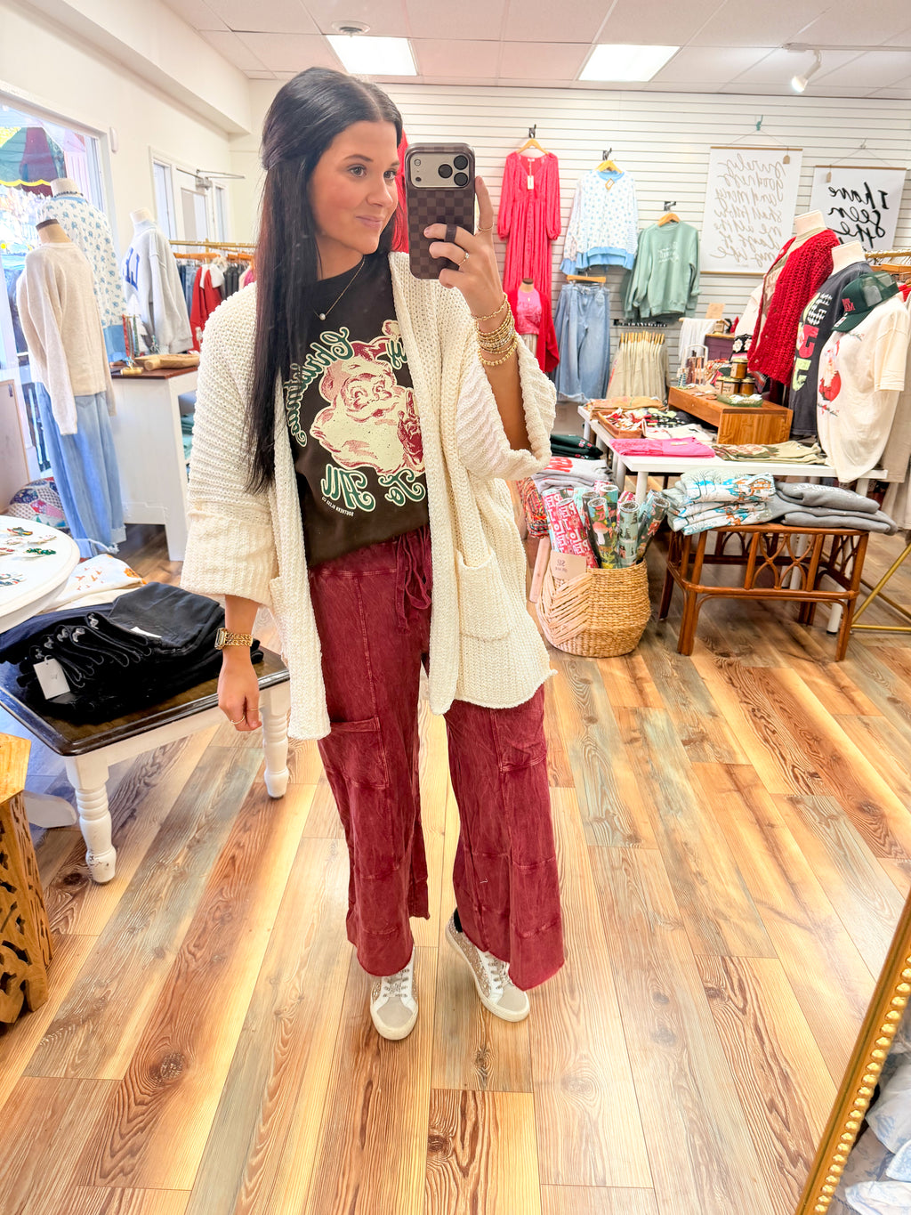 Cream Chunky Knit Cardigan