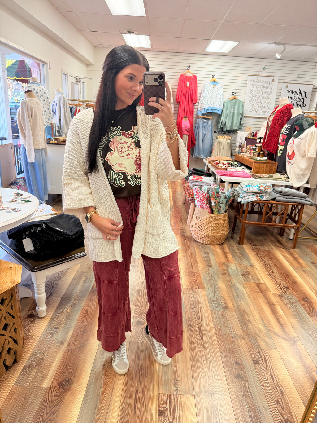 Cream Chunky Knit Cardigan