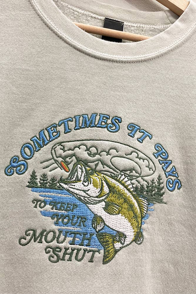 Largemouth Bass Embroidered Sweatshirt